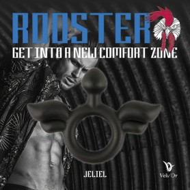 Dzimumlocekļa Uzmava Erekcijai ar Trim Gredzeniem VelvOr Rooster Jeli
