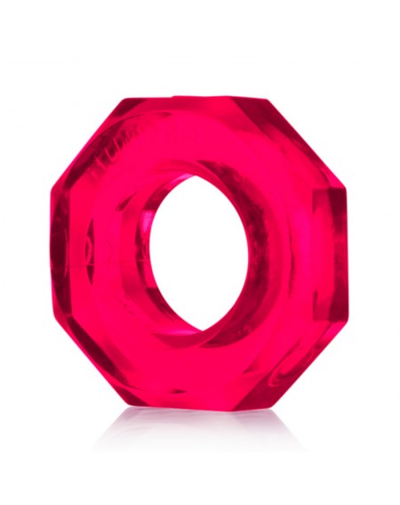 Эрекционная насадка на пенис с тремя кольцами Oxballs Hot Pink (12,7 cm)