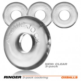 Tri Ring Cock Cage Oxballs Ringer of Do-Nut (3 pcs)