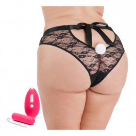 Vibratore Happy Rabbit Remote Control Knicker Vibe Plus Size 18-24