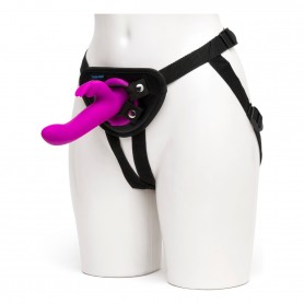 Multifunkcionālais Vibrators Happy Rabbit Strap-On Harness Set Purple