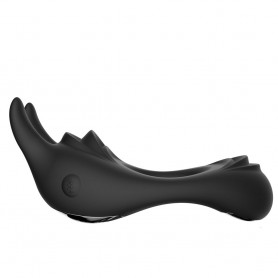 Dzimumlocekļa Gredzeni FeelzToys Zeus Dual Vibe Black Vibrācija