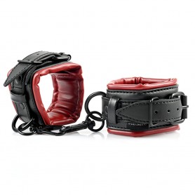 Spread the Love Bar Sportsheets Saffron Spreader Bar & Cuff Set Polysk