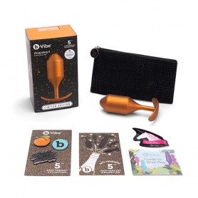 Anal plug B-Vibe Snug Plug 4 Sunburst Orange