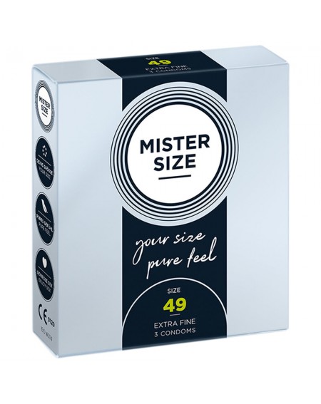 Preservativi Mister Size Extra sottili (49 mm)