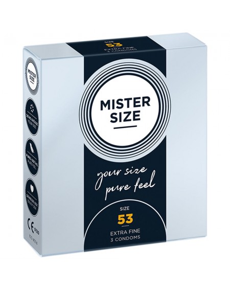 Preservativi Mister Size Extra sottili (53 mm)