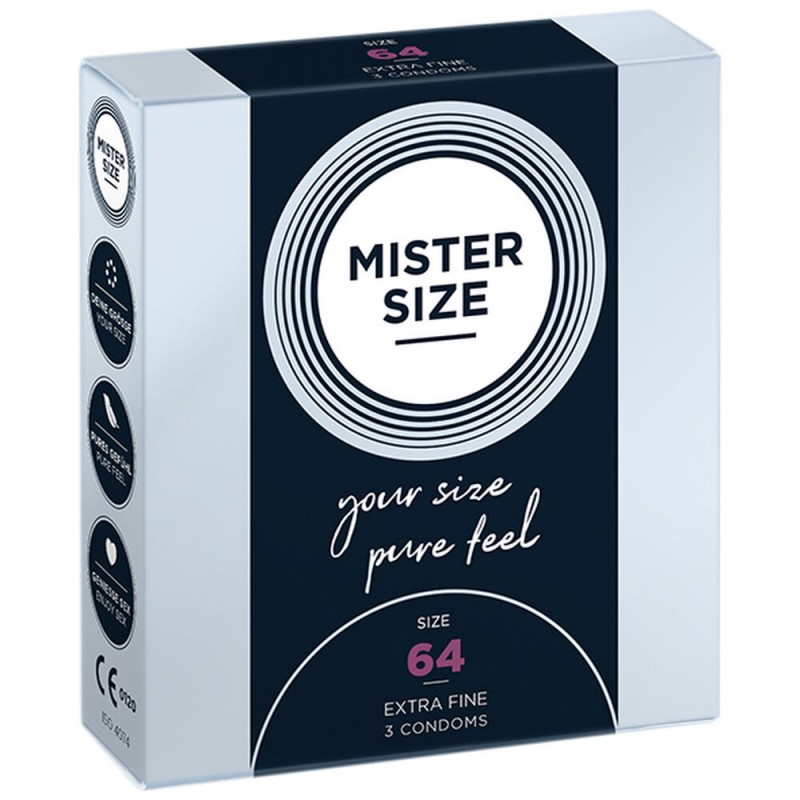 Preservativi Mister Size Extra sottili (64 mm)