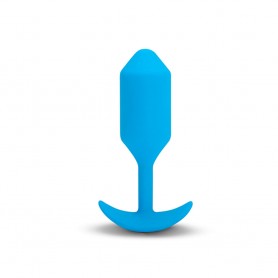 Anal plug B-Vibe Vibrating Snug 3 Blue Size L (3,7 x 13,8 x 1 cm)