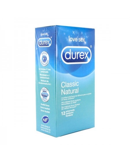 Классические презервативы Natural 12 штук Durex 8424