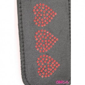 Impressjoni tal-Ġilda Paddle Hearts Sportsheets ESS902-01