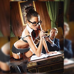 Набор секси секретарши, размер M/L Baci Lingerie E25216