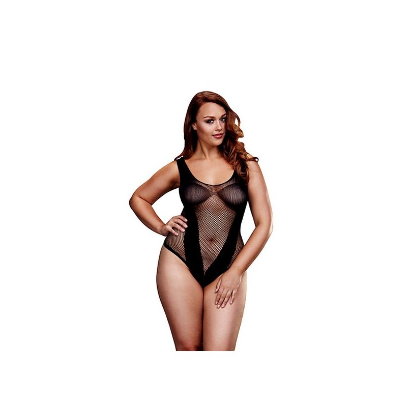 Жаккардовая V-образная сеточка Teddy, большой размер Baci Lingerie BW3134