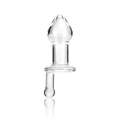 Стеклянная анальная пробка с рукояткой (12,7 см) Glas E25399