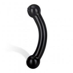 Dildo di Vetro Nero Double Bull Glas E25400