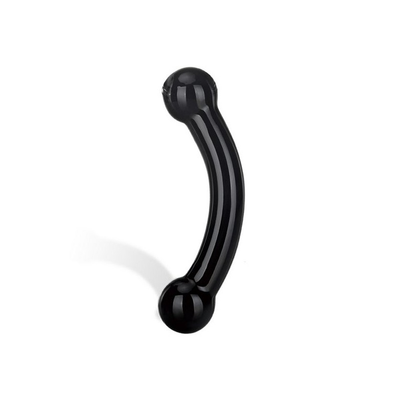 Dildo di Vetro Nero Double Bull Glas E25400