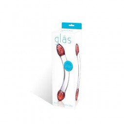 Dildo di Vetro Doppio Testa Rossa Glas 62869