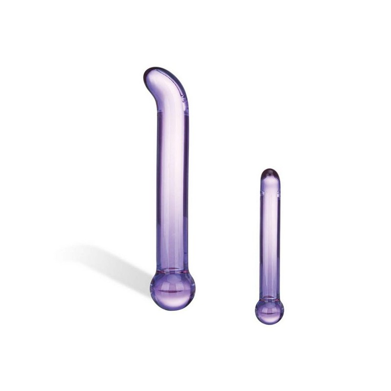 Dildo Tickler Punto G Vetro Viola Glas 63156