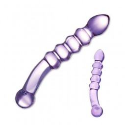 Dildo di Vetro con Venature Purple Rain Glas 63163