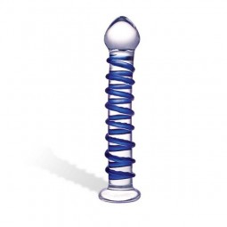 Blue Spiral Glass Dildo Glas 63392