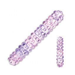Dildo tal-Ħġieġ Nubby Purple Rose Glas 63583