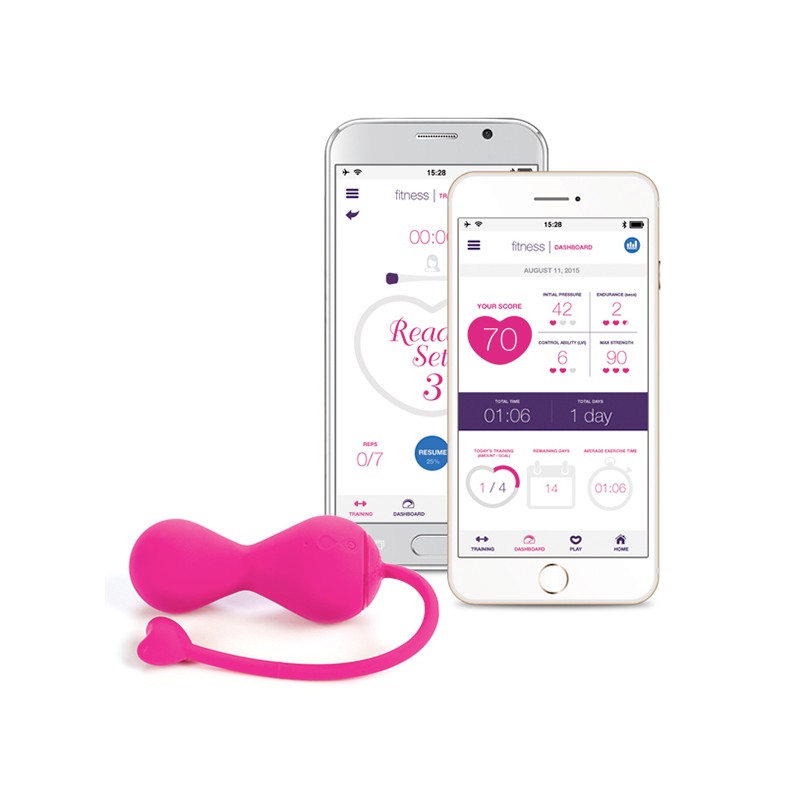 Ar aplikāciju un bluetooth vadāmas Kegela lodītes Krush Lovelife by OhMiBod E25478