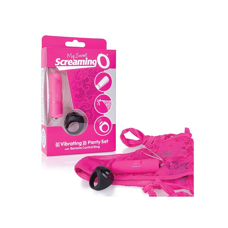 Vibrators ar pulti Panty rozā The Screaming O SCPNTY-PK-110