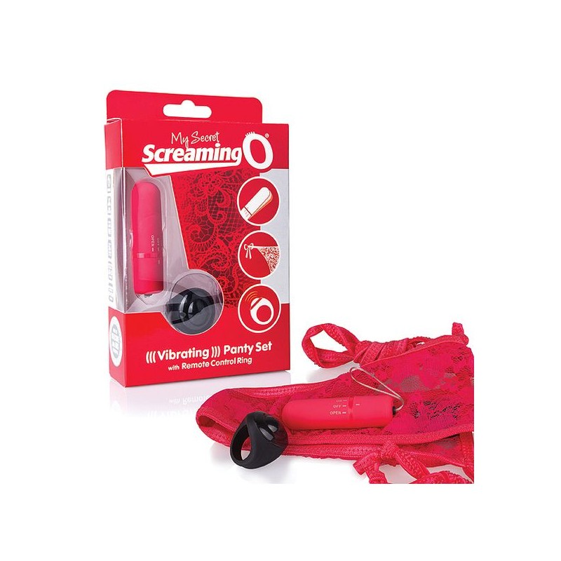Masturbatore da Slip con Telecomando Rosso The Screaming O SCPNTY-R-110