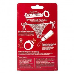 Vibrators ar pulti Panty sarkans The Screaming O SCPNTY-R-110