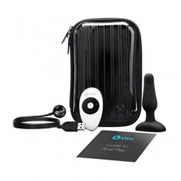 Анальная пробка с пультом Novice, черная B-Vibe 82246