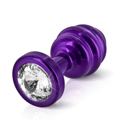 Ребристая анальная пробка Ano 30 мм, пурпурная Diogol 71649