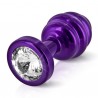 Butt Plug Scanalato Ano Viola 35 mm Diogol 71656