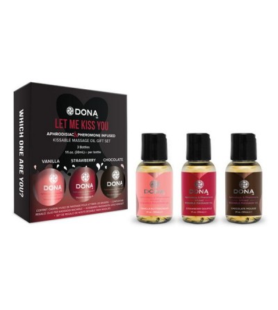 Set Regalo per Massaggi Flavored Massage (3 x 30 ml) Dona D40601