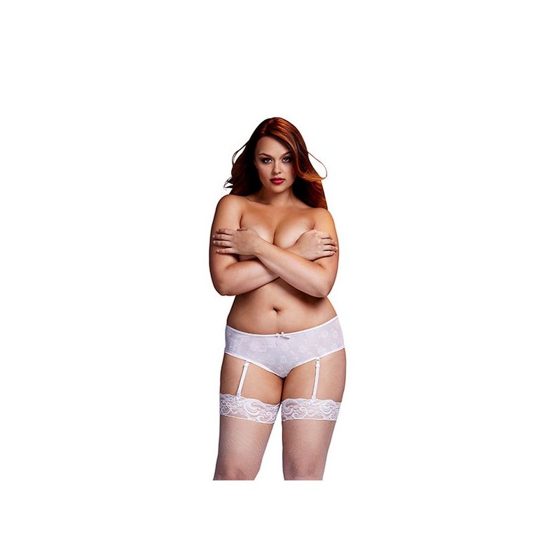 Balts Rozā Open Vīriešu Šorti Biksītes XL Baci Lingerie BW3122-WHTXL