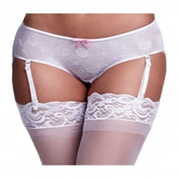 Balts Rozā Open Vīriešu Šorti Biksītes XL Baci Lingerie BW3122-WHTXL