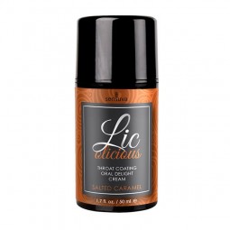 Crema Commestibile Piacere Orale Lic-o-Licious Caramello Salato 50ml Sensuva 7457