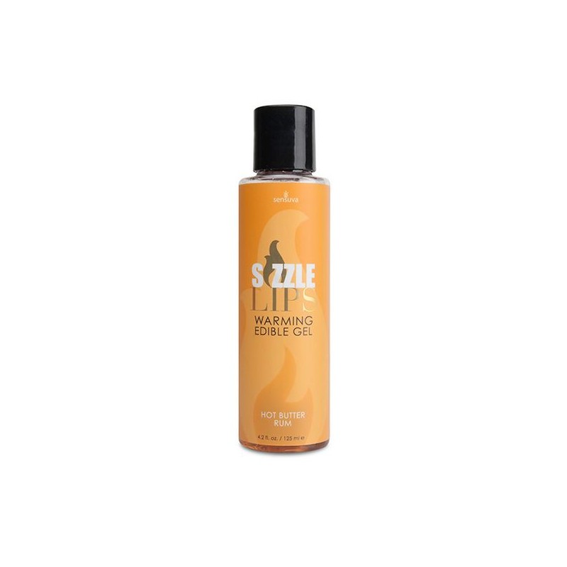 Sizzle Lips Butter Rum Warming Gel li Jittiekel 125 ml Sensuva 7327