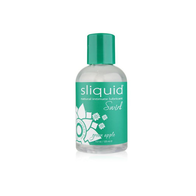 Лубрикант Naturals Swirl зеленое яблоко, 125 мл Sliquid 9176