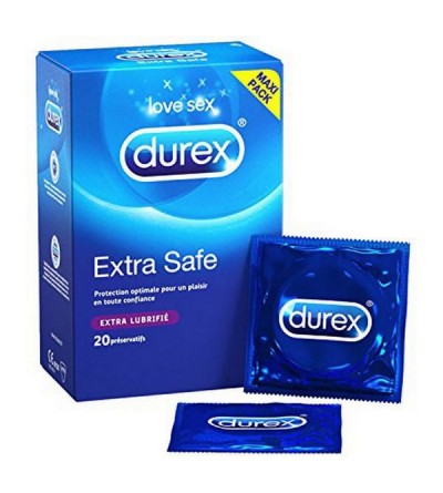 Preservativi Extra Safe 20 pezzi Durex 45185