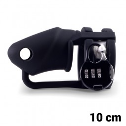Gabbia per Pene Silicone Nero Lock-a-Willy 72800