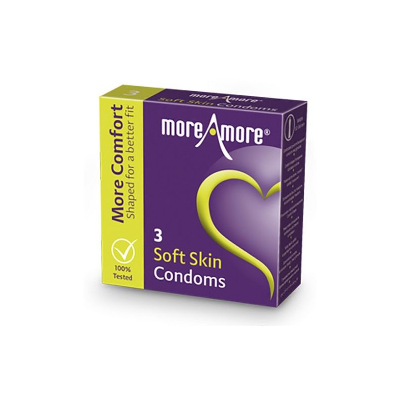 Preservativi Soft Skin (3 pezzi) MoreAmore 41194