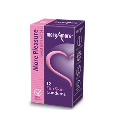 Fun Skin Condoms (12pcs) MoreAmore 41330