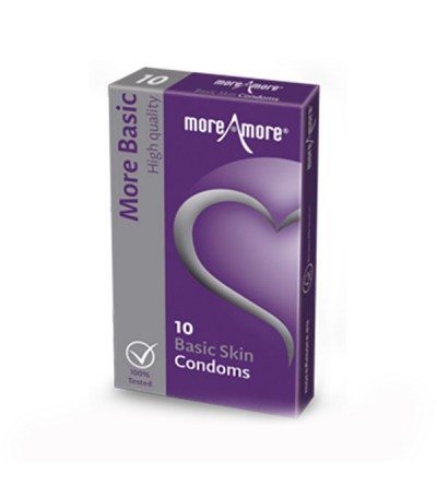 Kondoms Bażiċi tal-Ġilda (10pcs) MoreAmore 43525