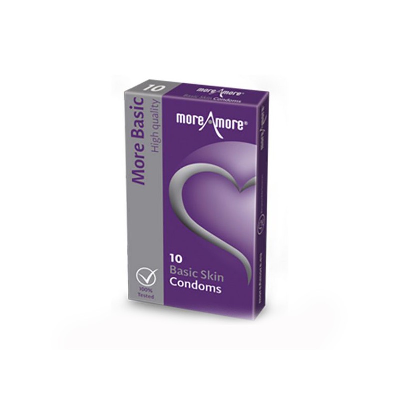 Basic Skin Condoms (10pcs) MoreAmore 43525