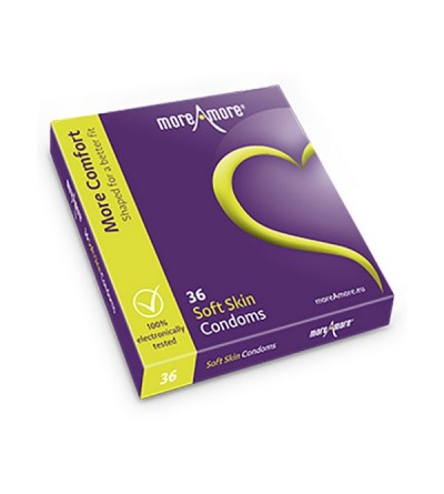 Kondoms tal-ġilda ratba (36pcs) MoreAmore 43426