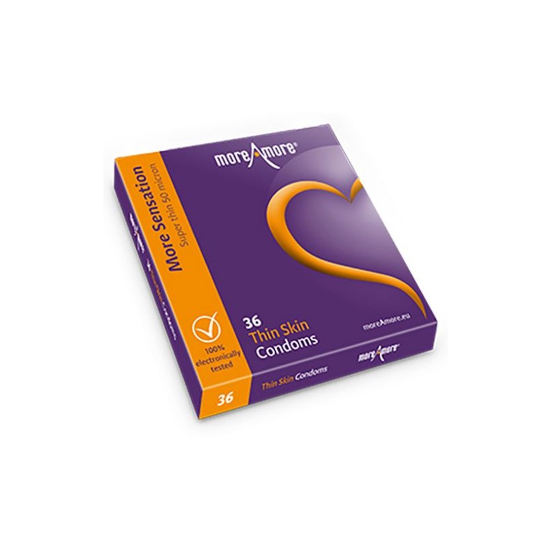 Thin Skin Condoms (36pcs) MoreAmore 43402