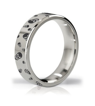 Duka Polished & Engraved Steel Love Ring Mystim