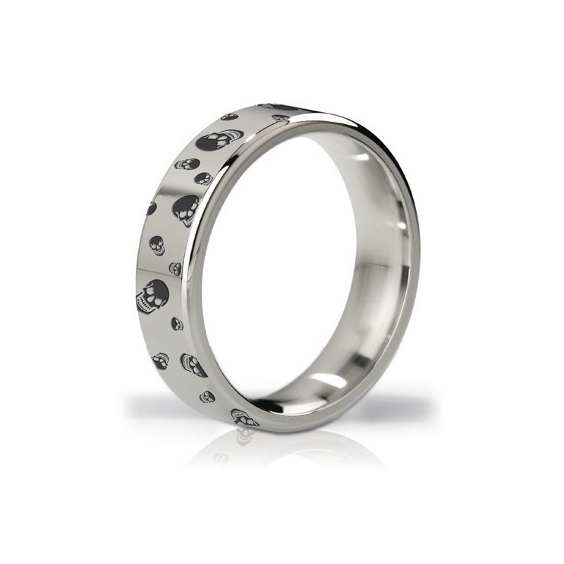 Duka Polished & Engraved Steel Love Ring Mystim