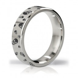 Duka Polished & Engraved Steel Love Ring Mystim