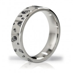 Duka Polished & Engraved Steel Love Ring Mystim
