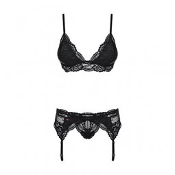 Lace Underwear Set Obsessive 810-SEG-1 (3 pcs)